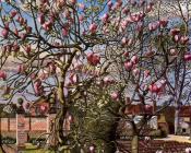 斯坦利 斯宾塞 : Landscape with Magnolia - Odney Club